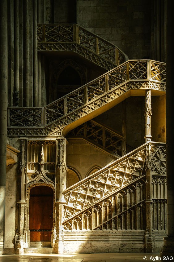 Photo de l'escalier des libraires